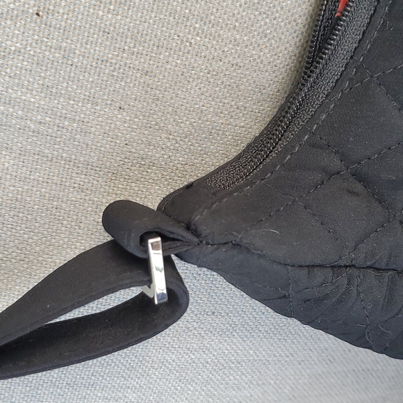 VERA BRADLEY ~ Zipper Closure Black Adjustable Shoulder Bag Multi-Pockets - Picture 5 of 15